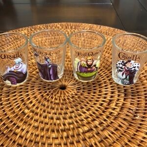 Disney villains shot glass set